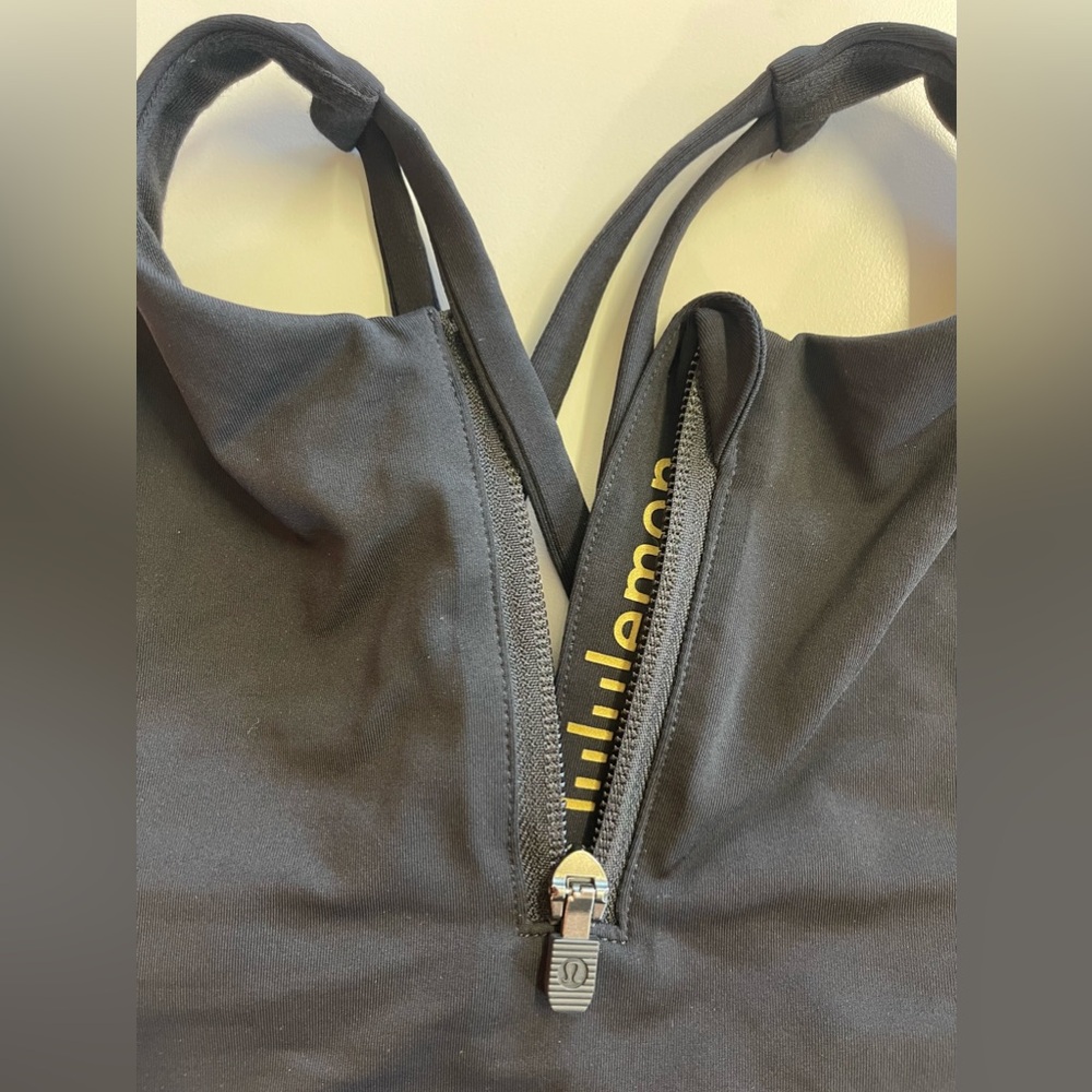 Lululemon Energy Bra High Neck Long Line Zip Special Edition sz 4 - Picture 8 of 11
